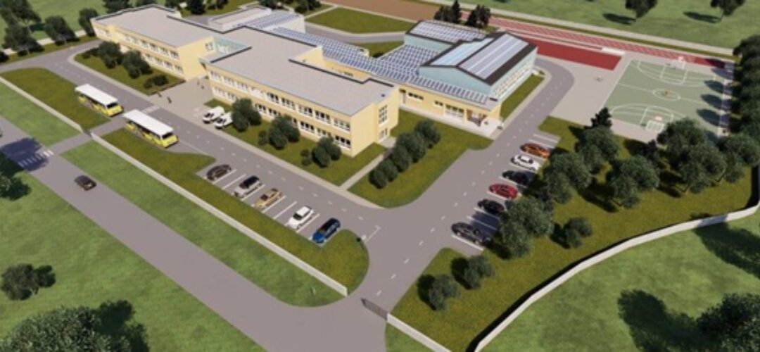 Izgradnja nove osnovne škole te jednodijelne sportske dvorane i male dvorane u Kominu